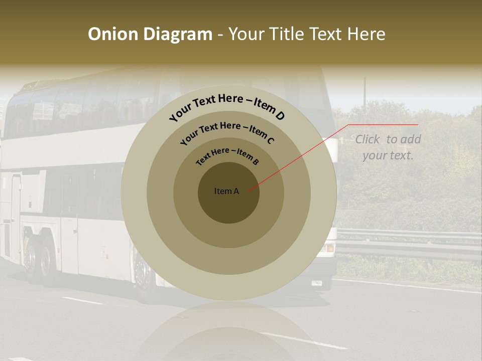 Highway Trees Journey PowerPoint Template