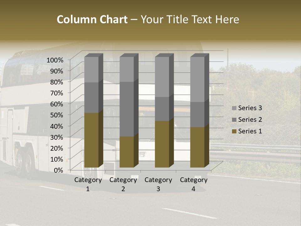 Highway Trees Journey PowerPoint Template