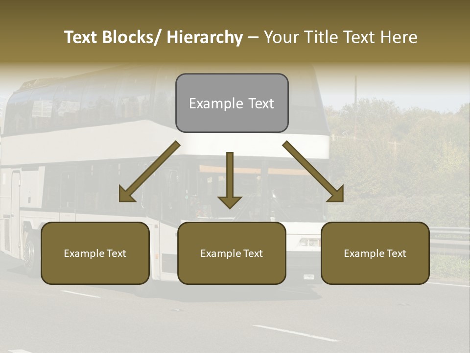 Highway Trees Journey PowerPoint Template