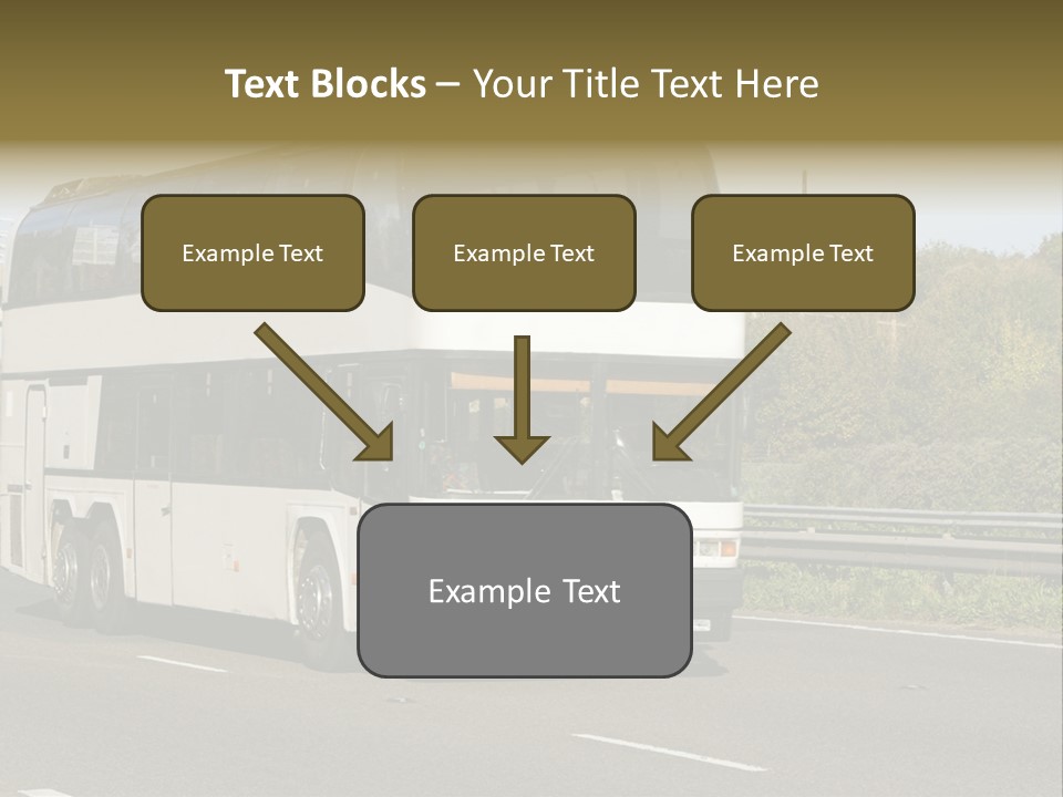 Highway Trees Journey PowerPoint Template