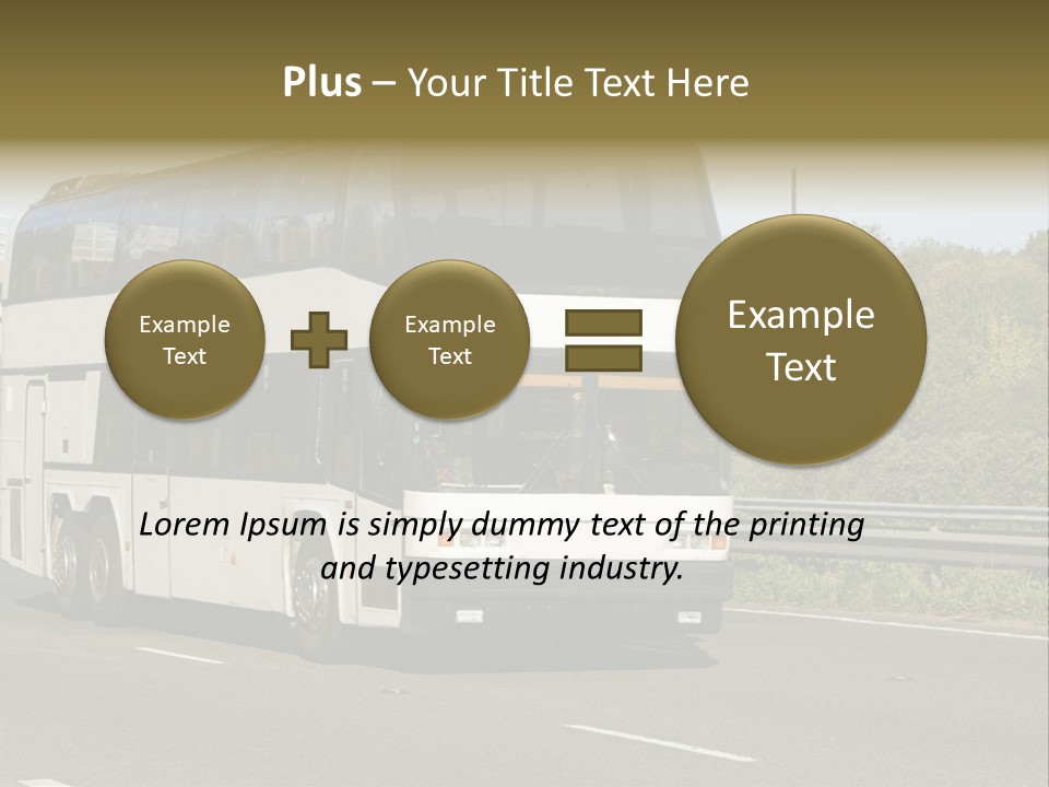 Highway Trees Journey PowerPoint Template