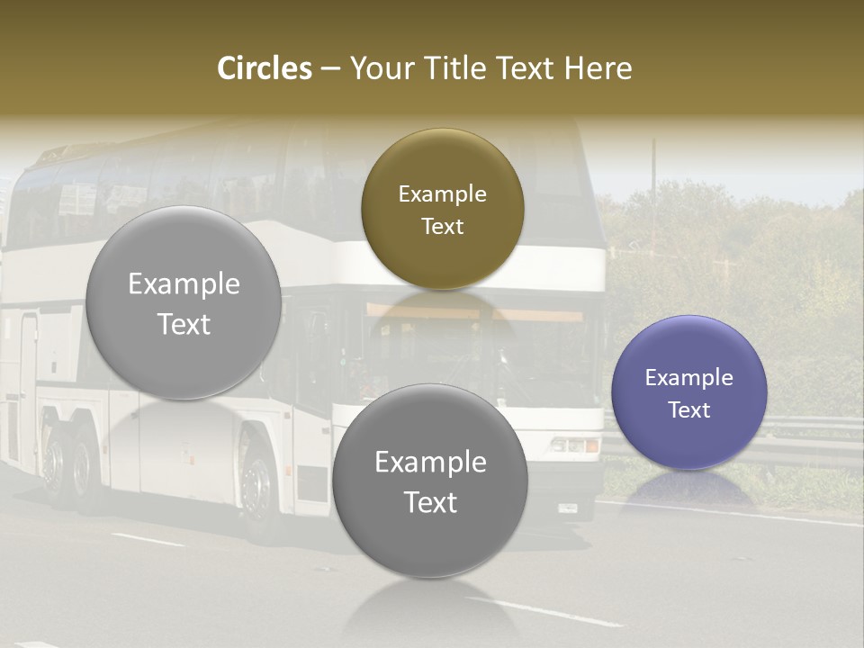 Highway Trees Journey PowerPoint Template