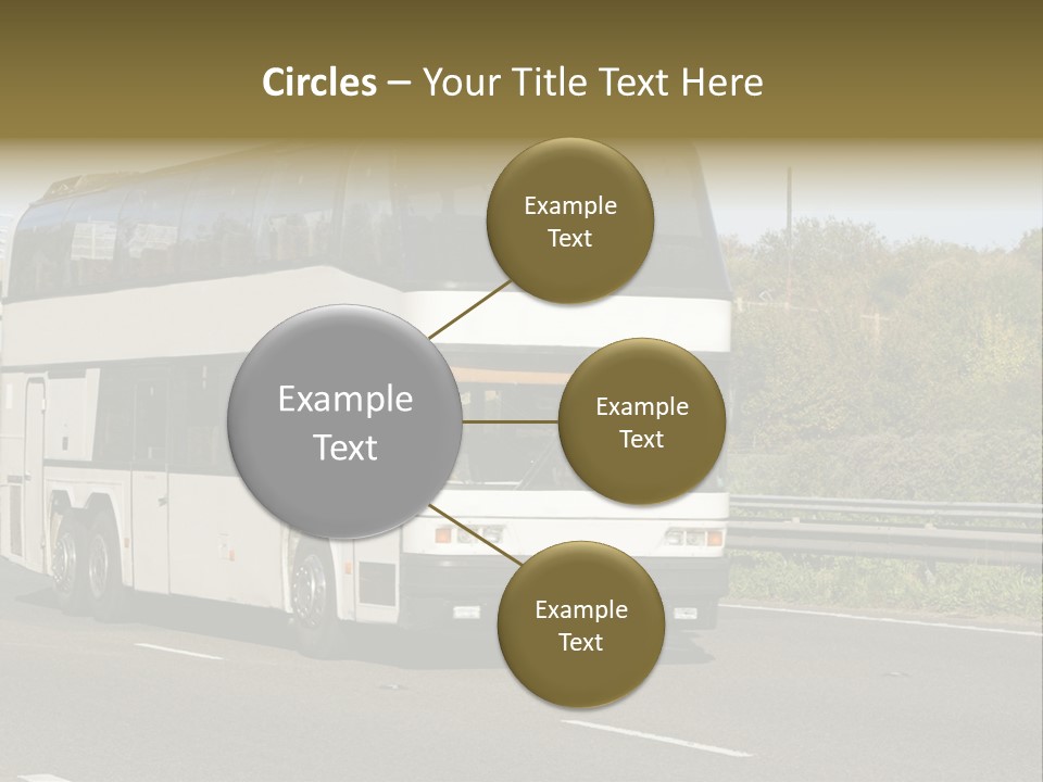 Highway Trees Journey PowerPoint Template