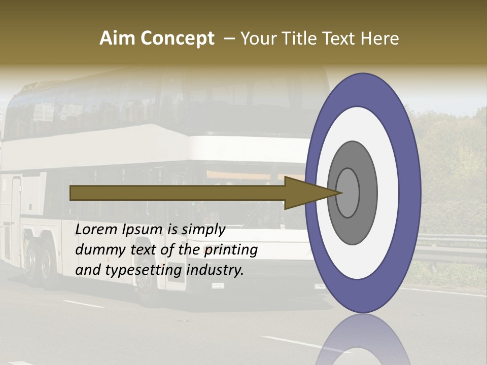 Highway Trees Journey PowerPoint Template