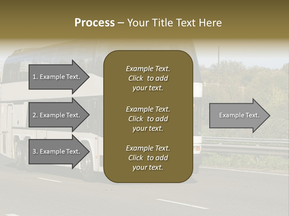 Highway Trees Journey PowerPoint Template