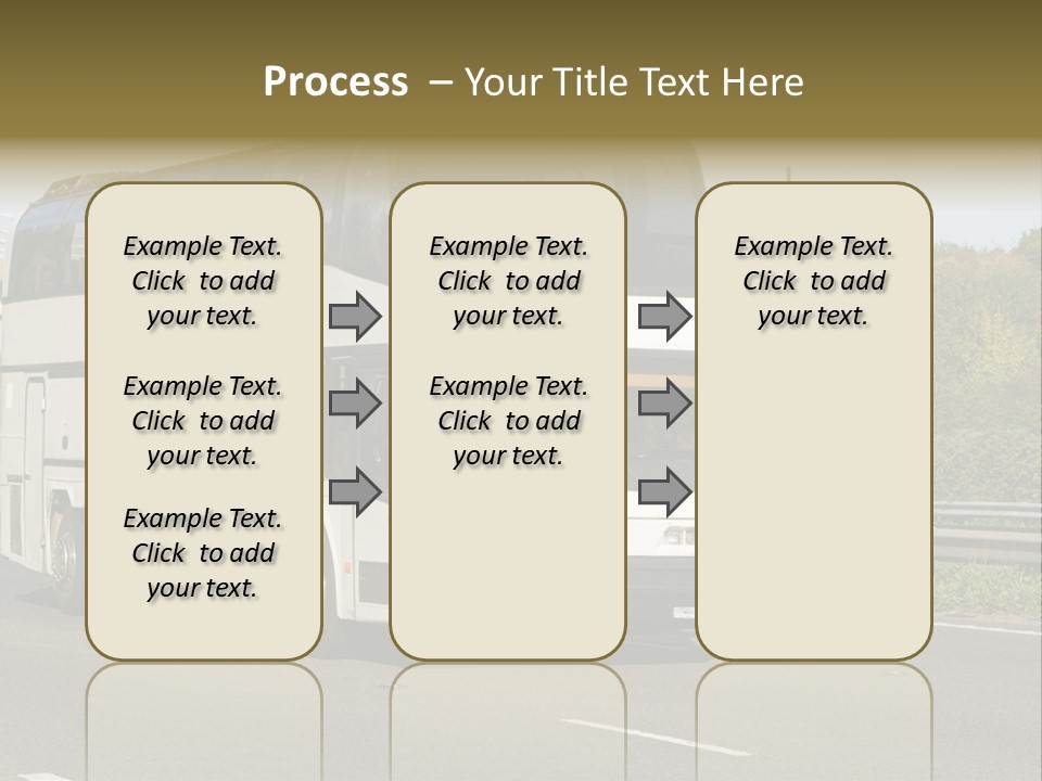 Highway Trees Journey PowerPoint Template