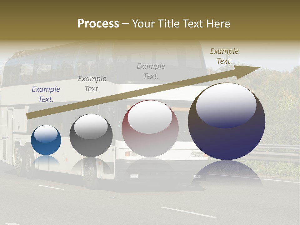 Highway Trees Journey PowerPoint Template