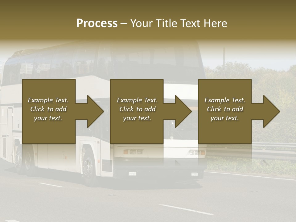 Highway Trees Journey PowerPoint Template