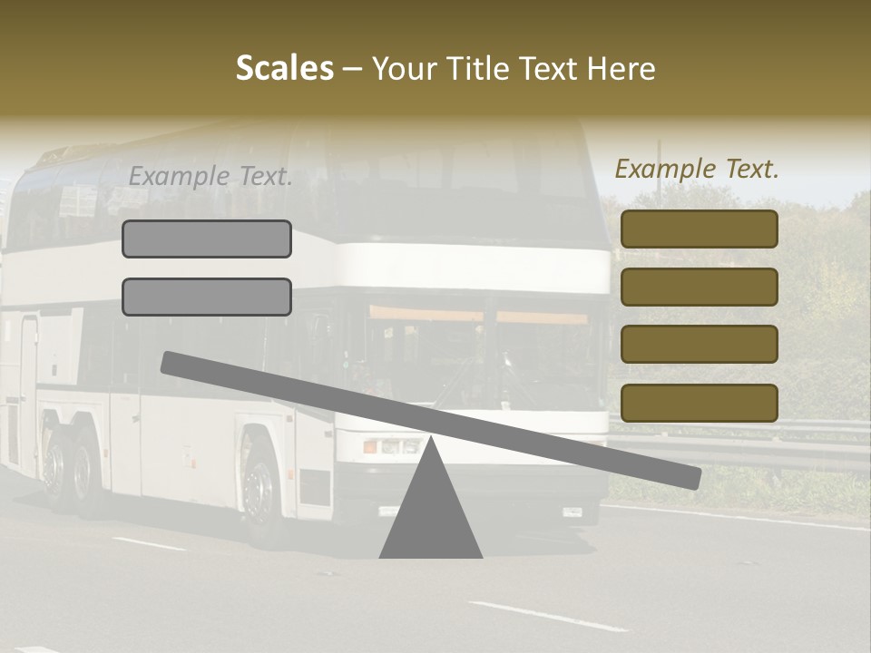 Highway Trees Journey PowerPoint Template