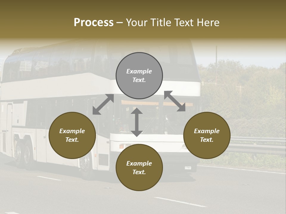 Highway Trees Journey PowerPoint Template