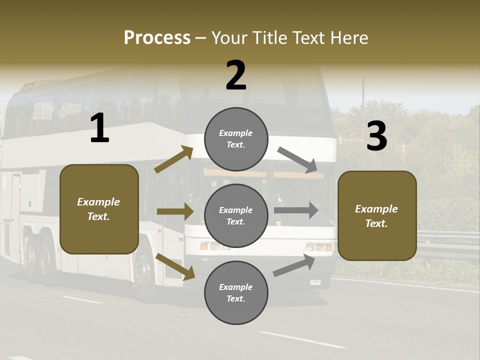 Highway Trees Journey PowerPoint Template