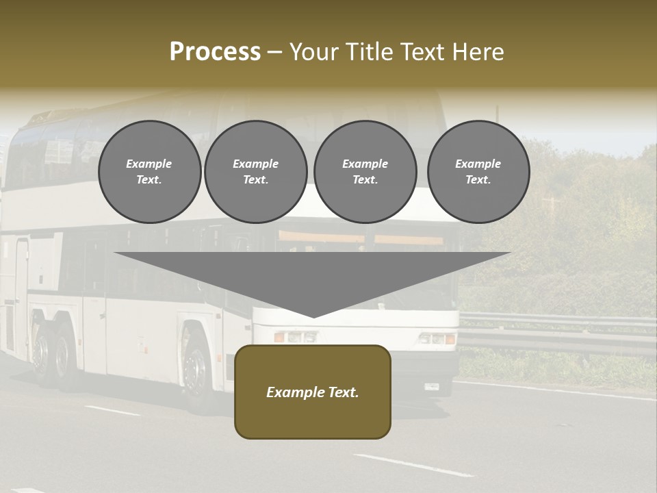 Highway Trees Journey PowerPoint Template