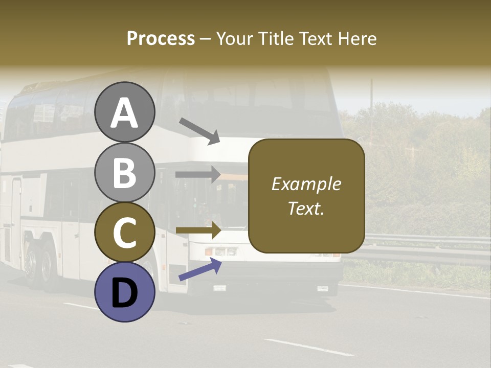 Highway Trees Journey PowerPoint Template