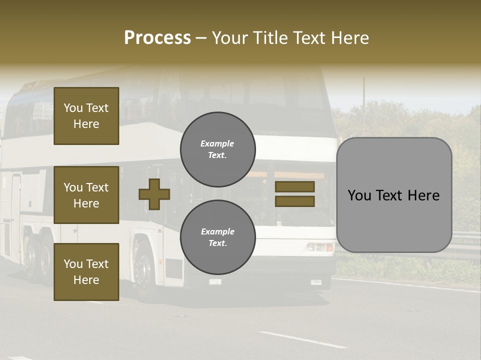 Highway Trees Journey PowerPoint Template