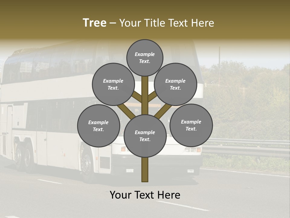 Highway Trees Journey PowerPoint Template