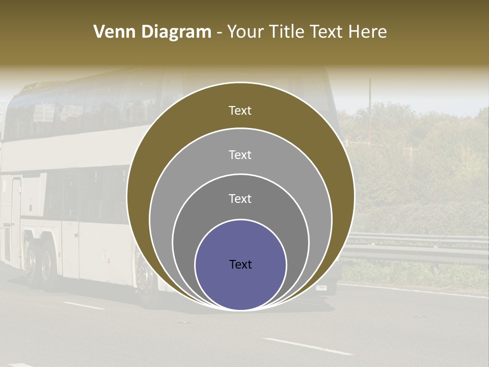 Highway Trees Journey PowerPoint Template