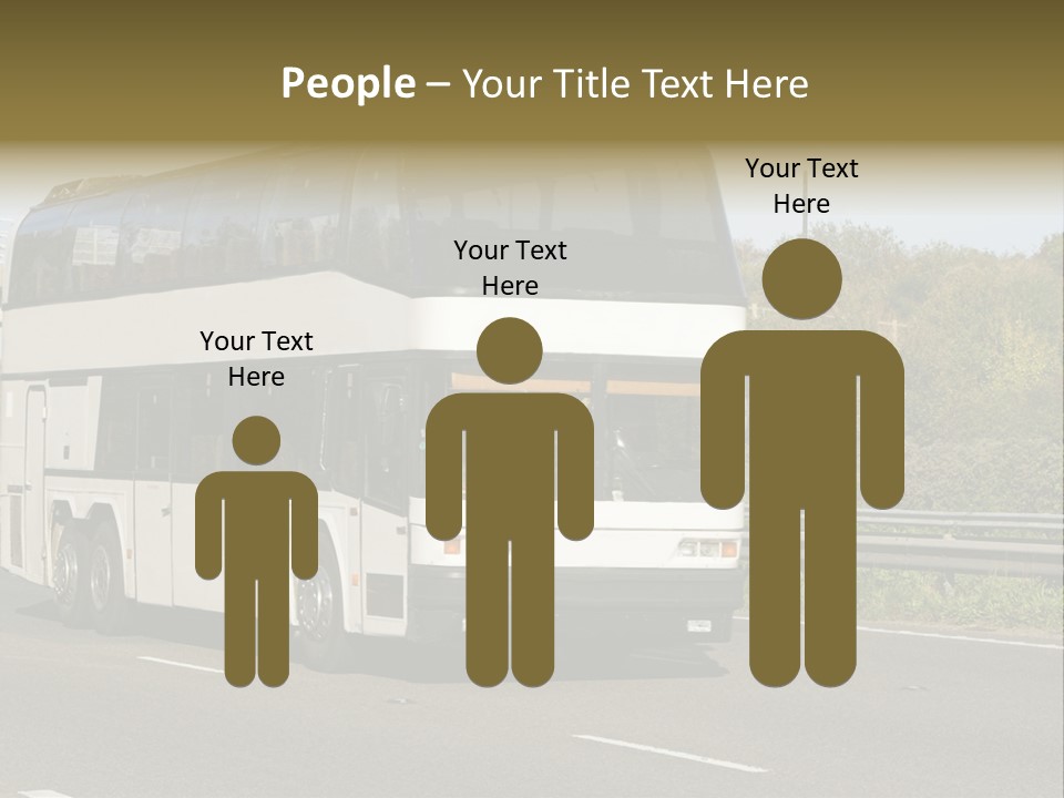 Highway Trees Journey PowerPoint Template