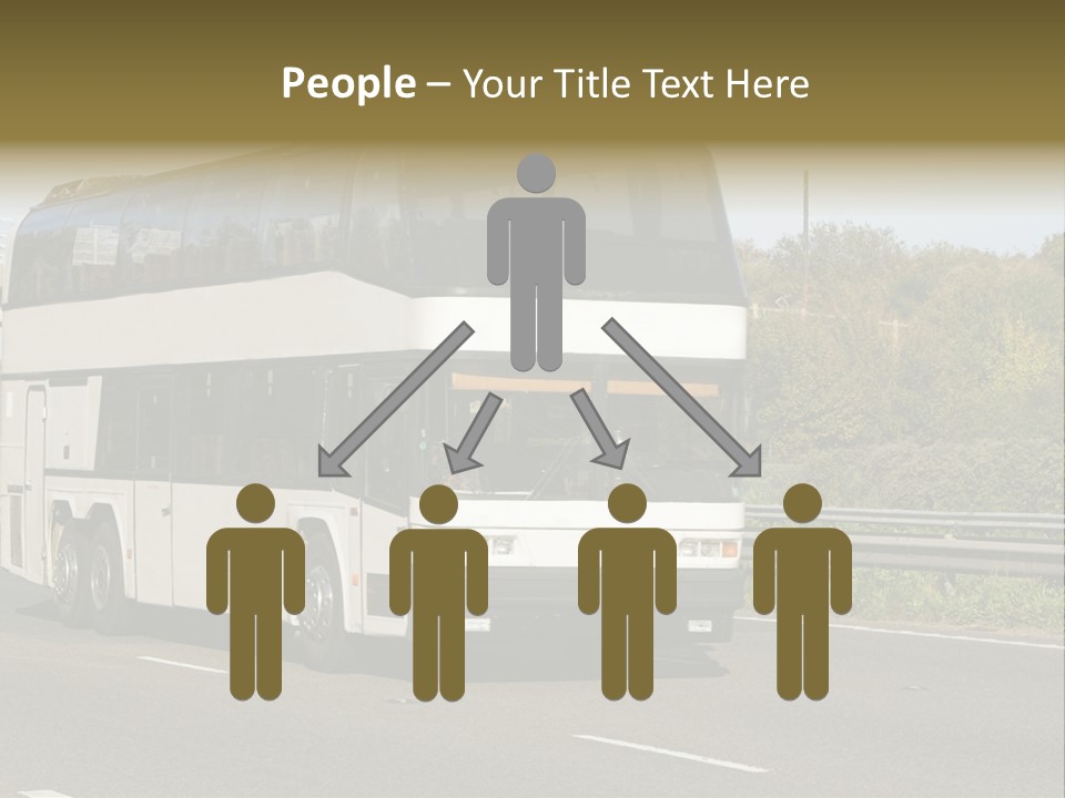 Highway Trees Journey PowerPoint Template