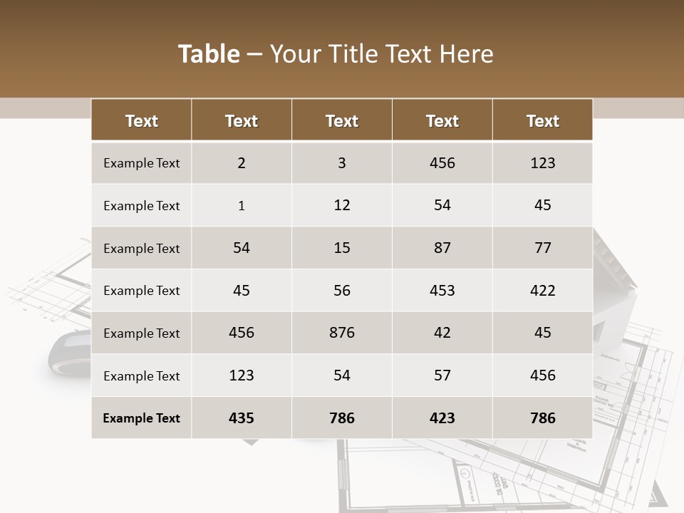 Property Architecture Trade PowerPoint Template