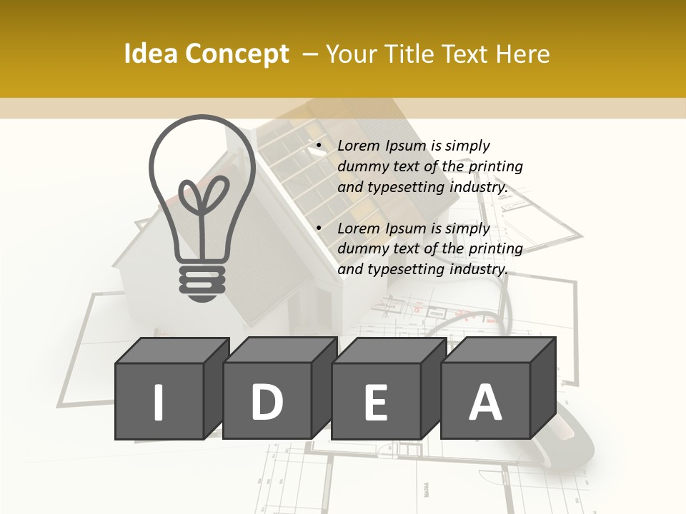 Domestic Family Building Site PowerPoint Template