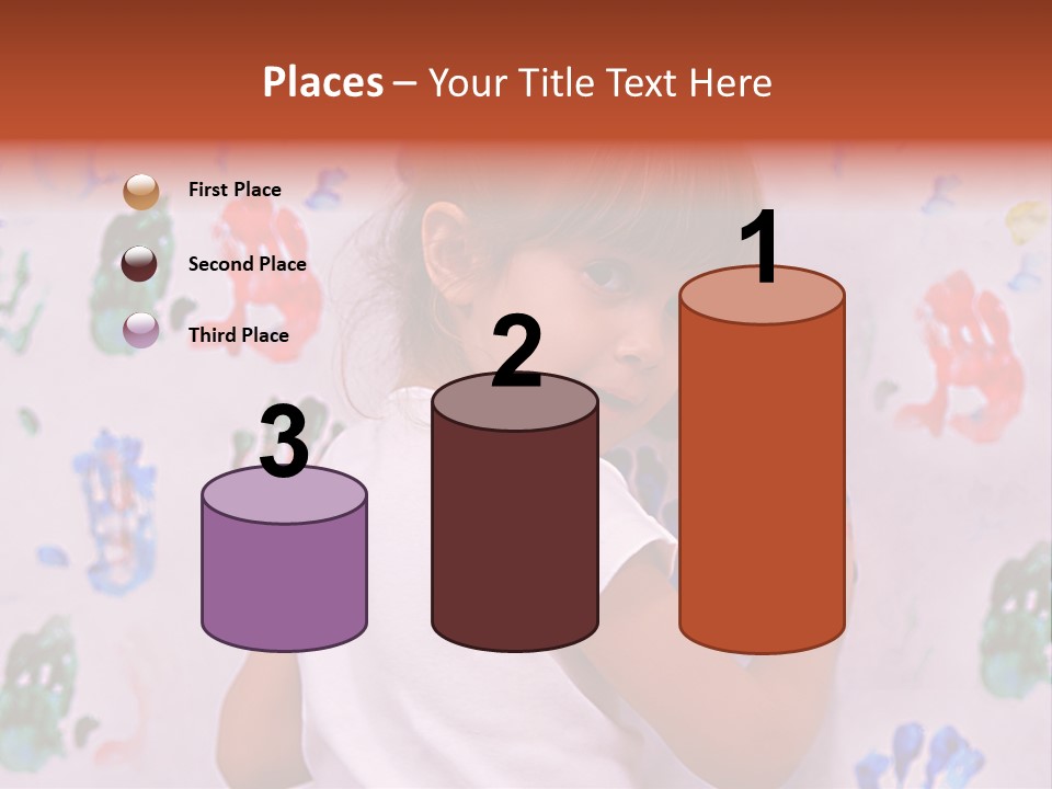 Blue Green Girl PowerPoint Template