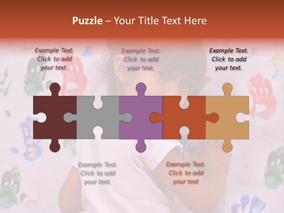 Blue Green Girl PowerPoint Template