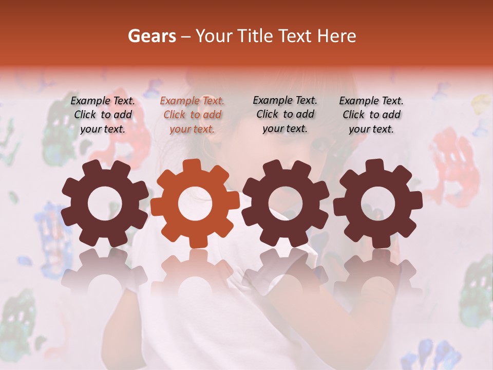 Blue Green Girl PowerPoint Template