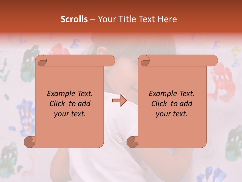 Blue Green Girl PowerPoint Template