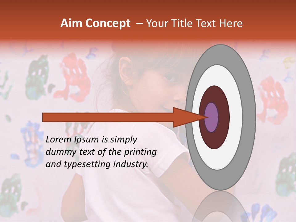 Blue Green Girl PowerPoint Template