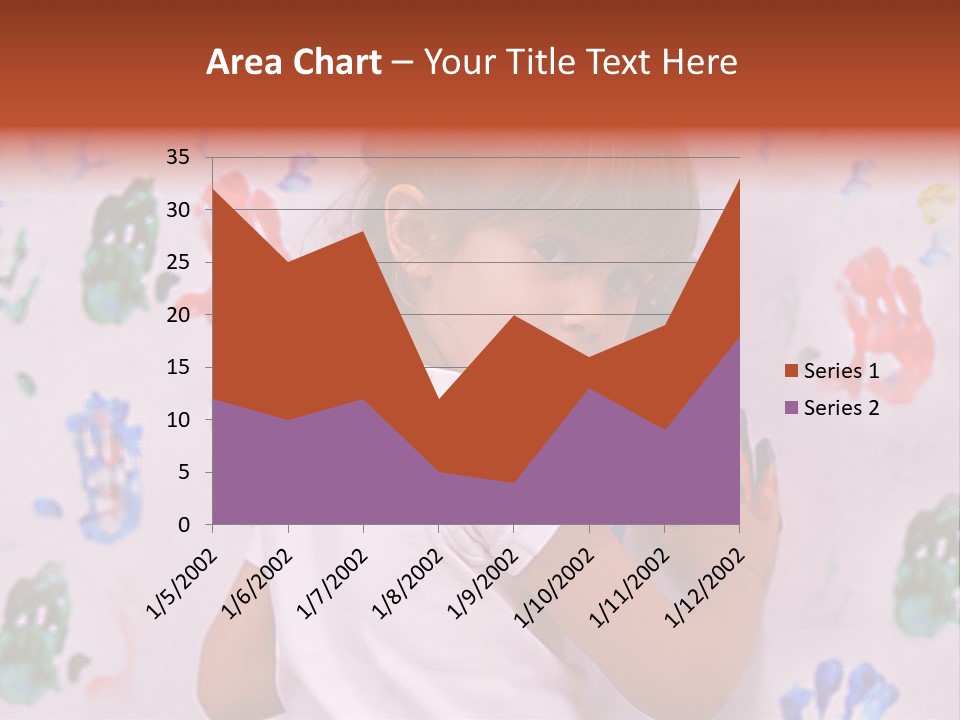 Blue Green Girl PowerPoint Template