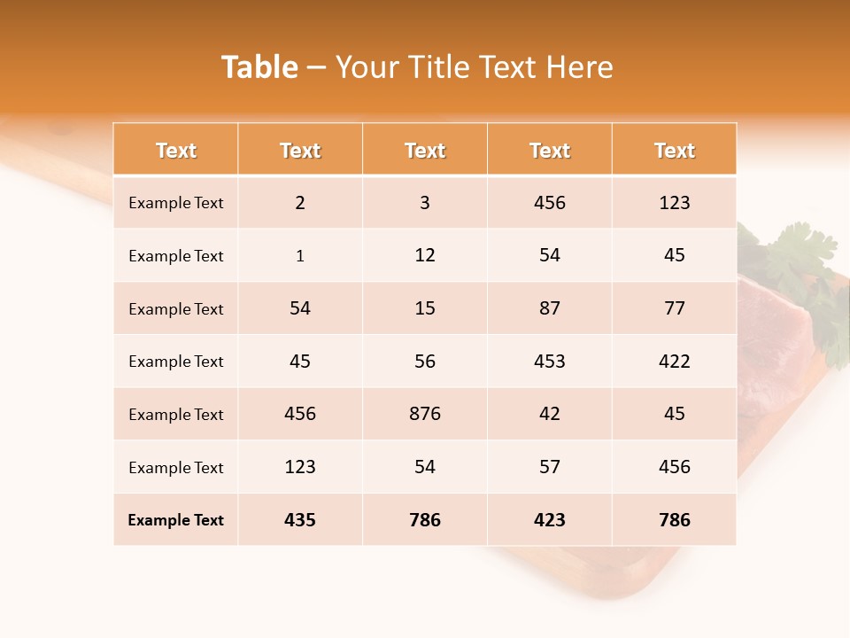 Ingredient Protein Herb PowerPoint Template