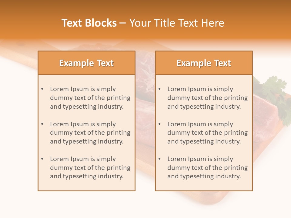 Ingredient Protein Herb PowerPoint Template