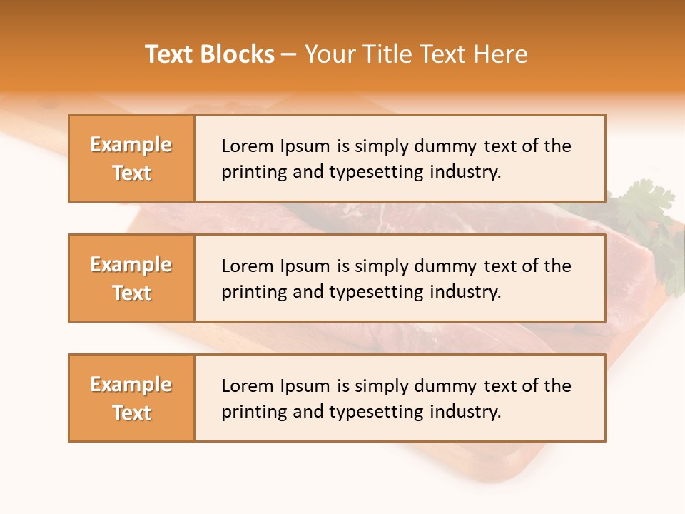 Ingredient Protein Herb PowerPoint Template