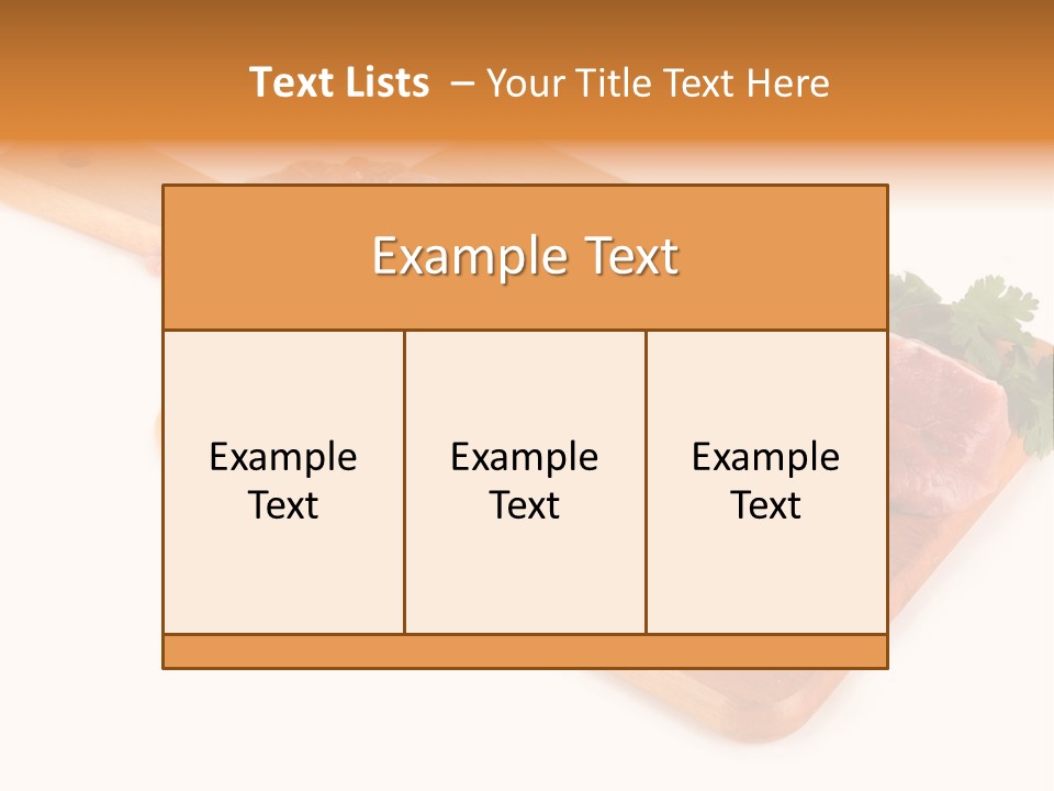 Ingredient Protein Herb PowerPoint Template
