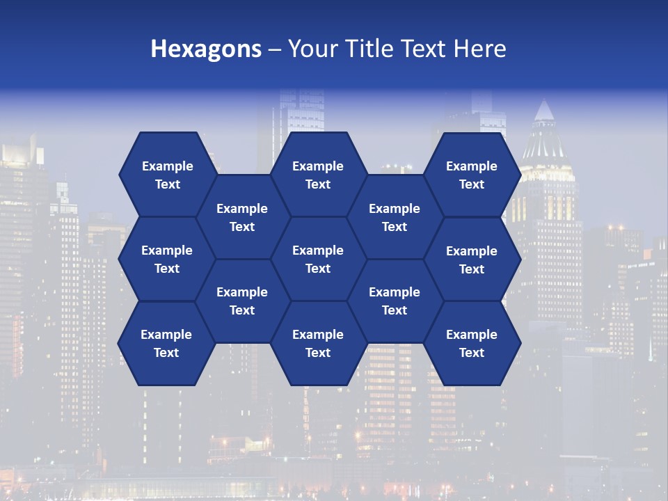 Town Hudson Silhouette PowerPoint Template