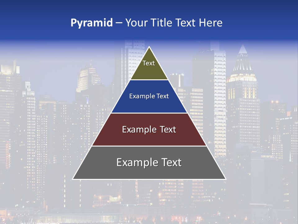 Town Hudson Silhouette PowerPoint Template