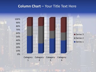 Town Hudson Silhouette PowerPoint Template