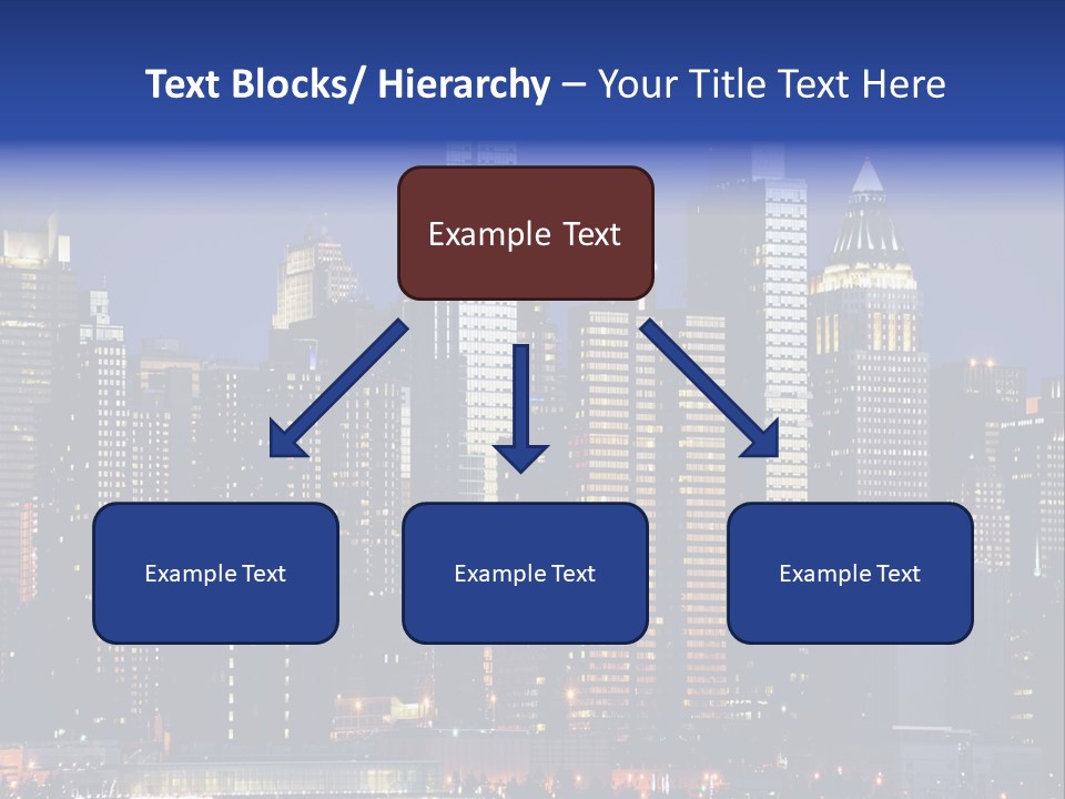 Town Hudson Silhouette PowerPoint Template