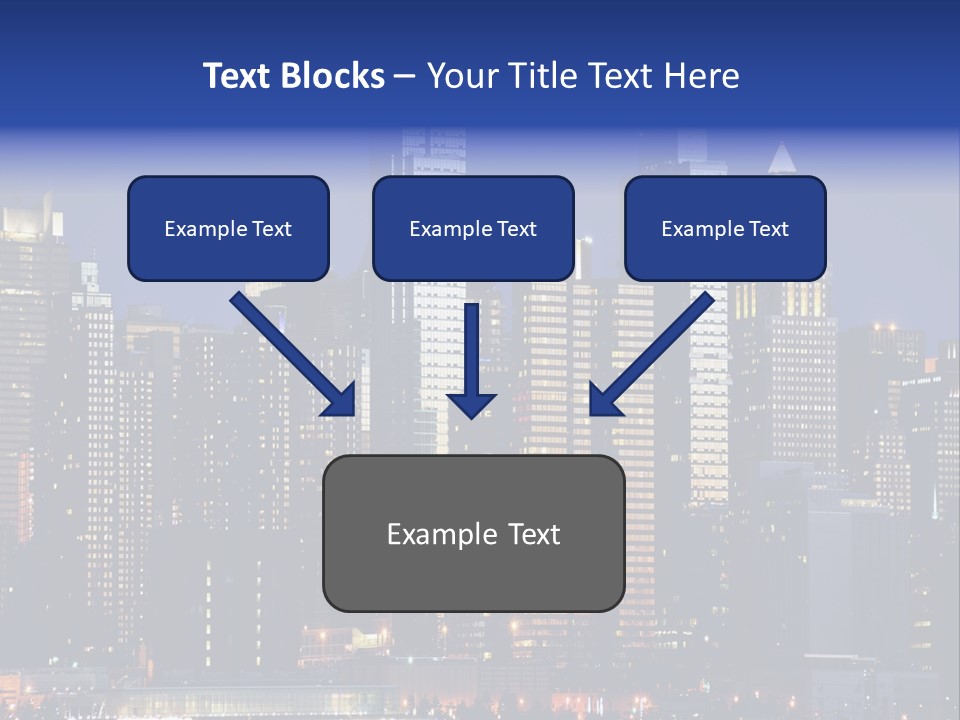 Town Hudson Silhouette PowerPoint Template