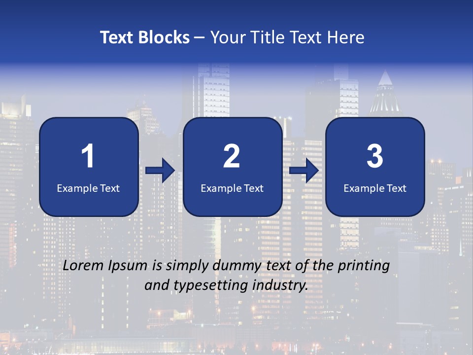 Town Hudson Silhouette PowerPoint Template