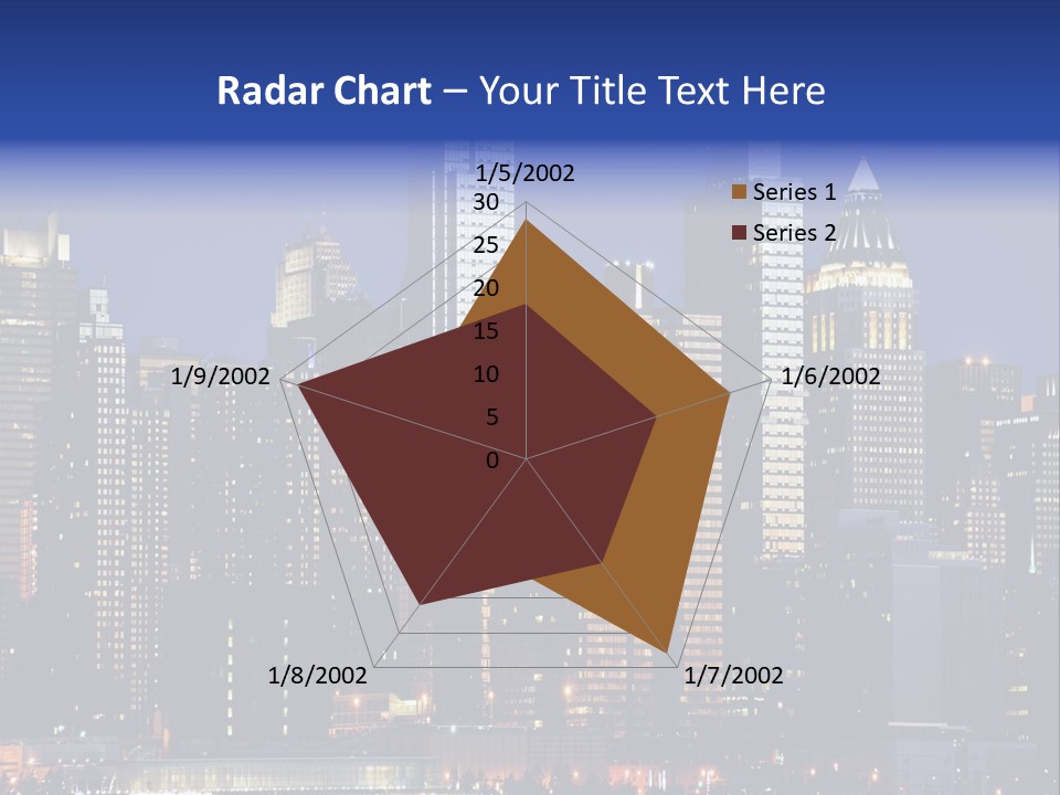 Town Hudson Silhouette PowerPoint Template