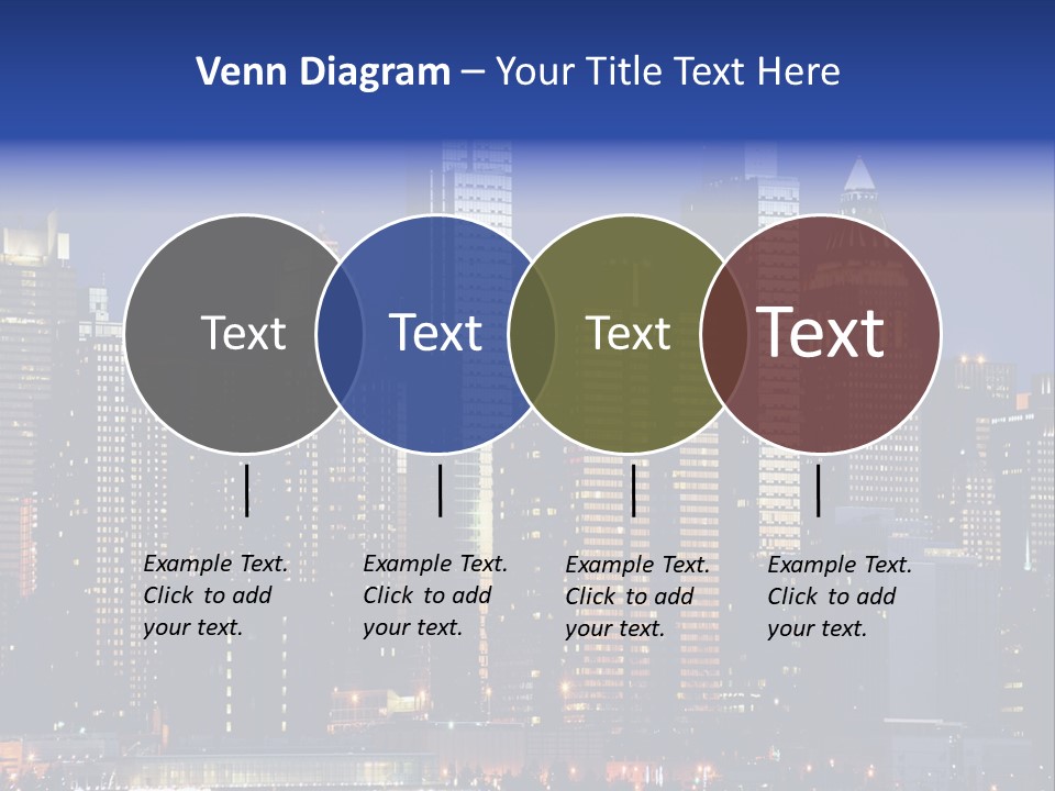 Town Hudson Silhouette PowerPoint Template
