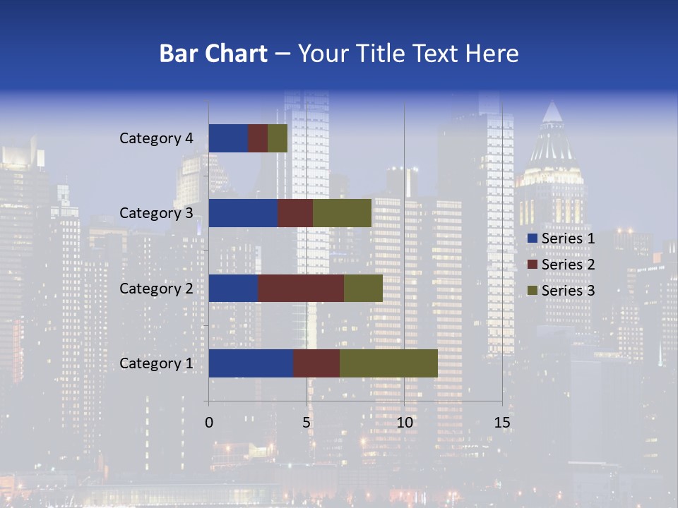 Town Hudson Silhouette PowerPoint Template