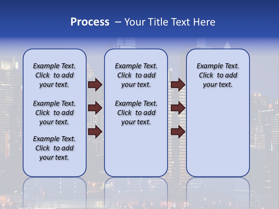 Town Hudson Silhouette PowerPoint Template