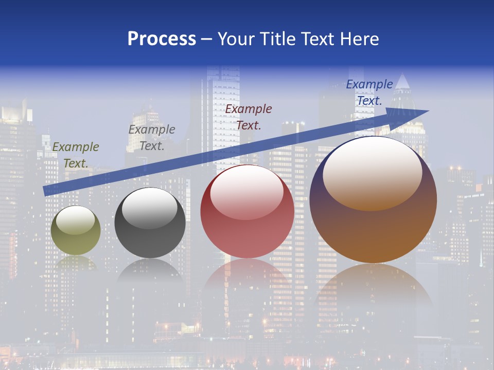 Town Hudson Silhouette PowerPoint Template