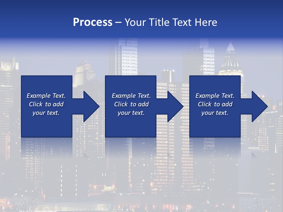 Town Hudson Silhouette PowerPoint Template