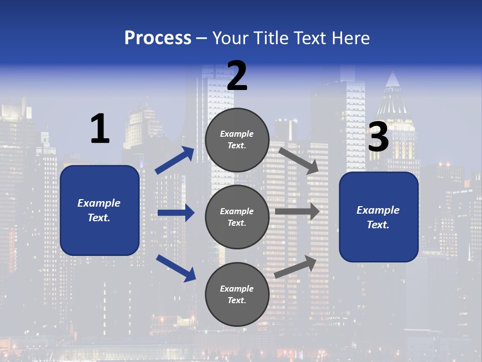 Town Hudson Silhouette PowerPoint Template