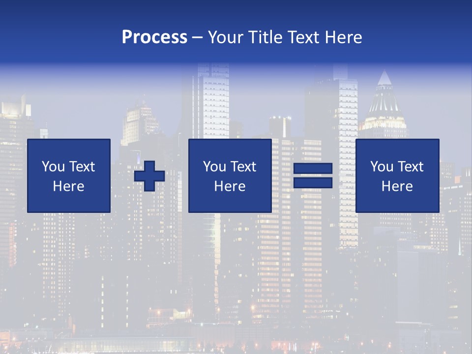 Town Hudson Silhouette PowerPoint Template