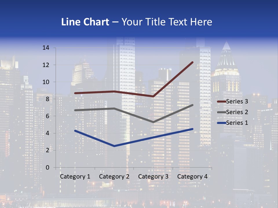 Town Hudson Silhouette PowerPoint Template