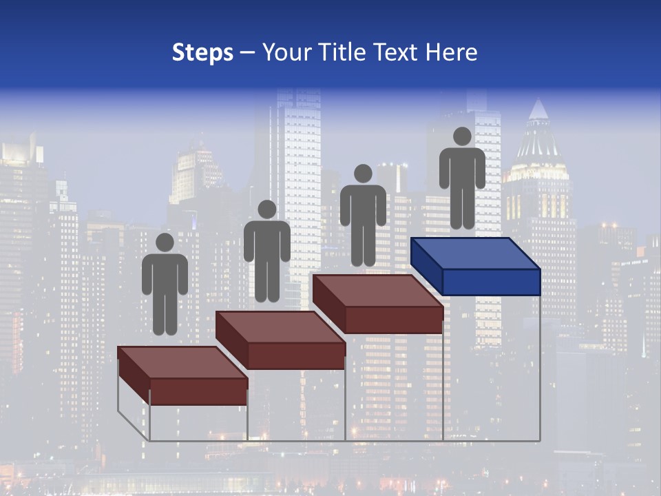 Town Hudson Silhouette PowerPoint Template